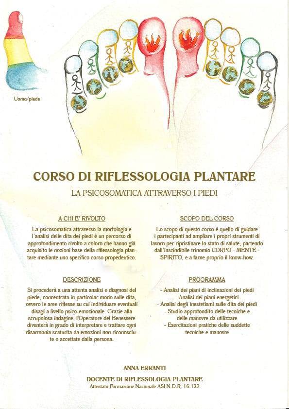 Corso di psicosomatica in riflessologia plantare