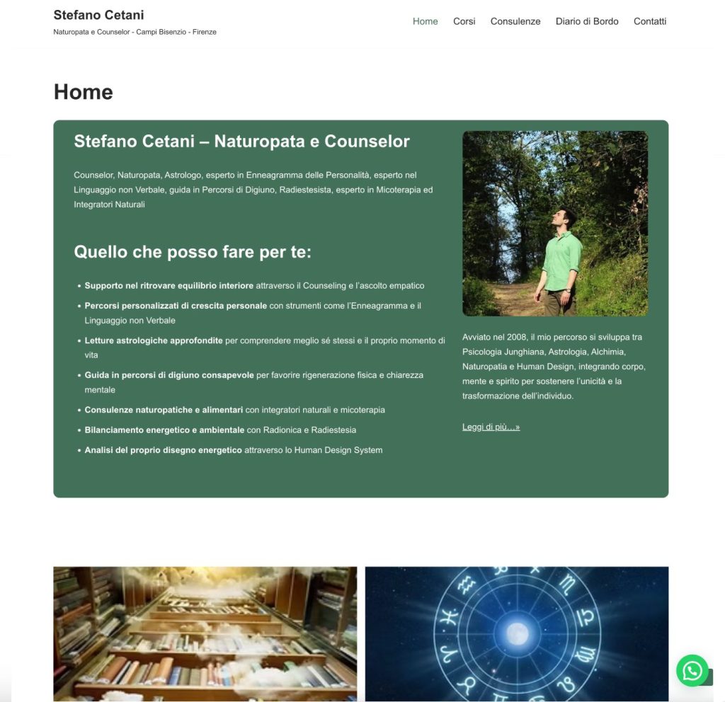 Stefano Cetani - Naturopata e Counselor