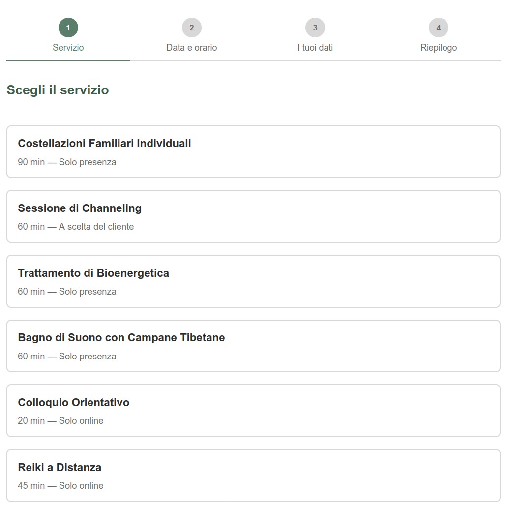 vista servizi
