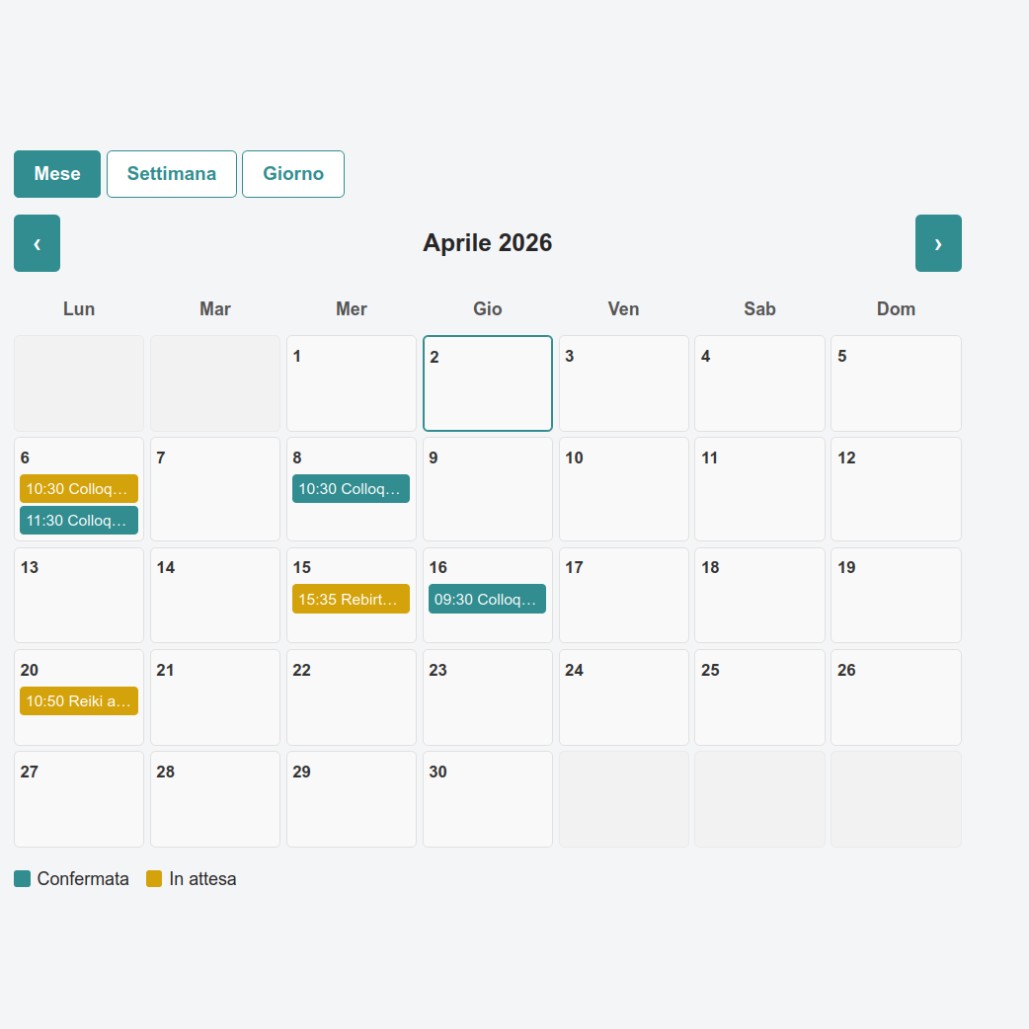 Vista calendario