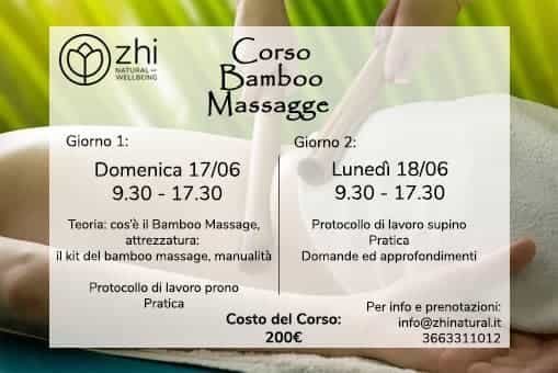 Corso di bamboo massage