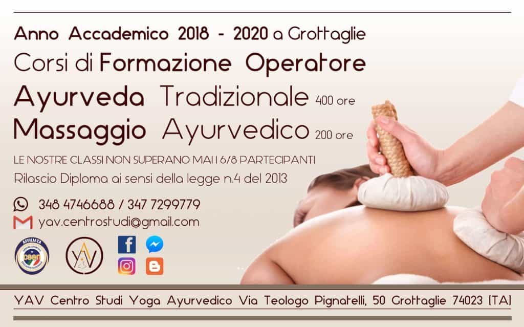 Formazione Operatore Massaggio Ayurvedico