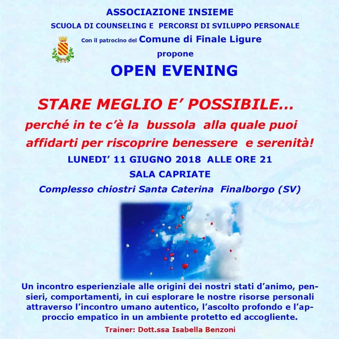 STARE MEGLIO E' POSSIBILE - Finale Ligure