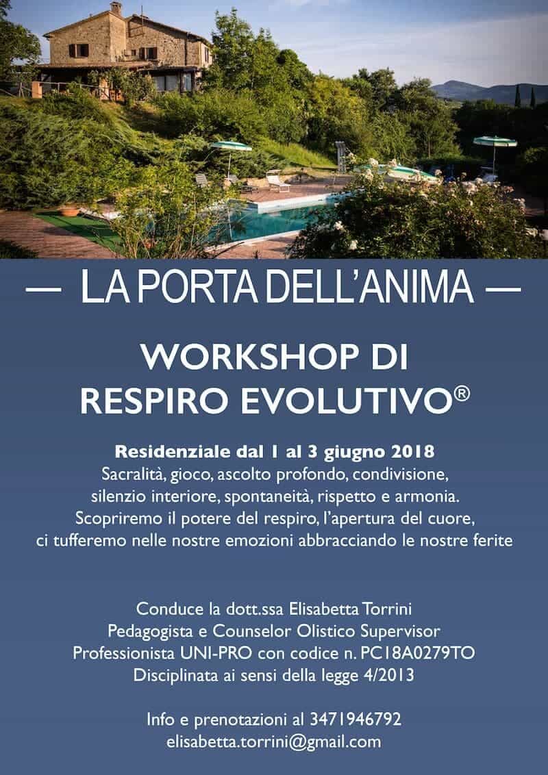 locandina Respiro evolutivo agriturismo Le Tortorelle