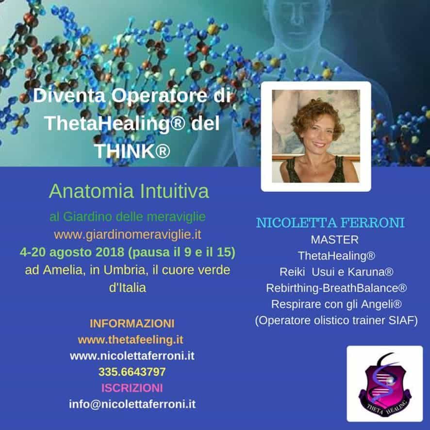 CORSO DI THETAHEALING® ANATOMIA INTUITIVA