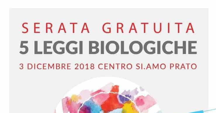 Serata GRATUITA dedicata alle 5 Leggi Biologiche