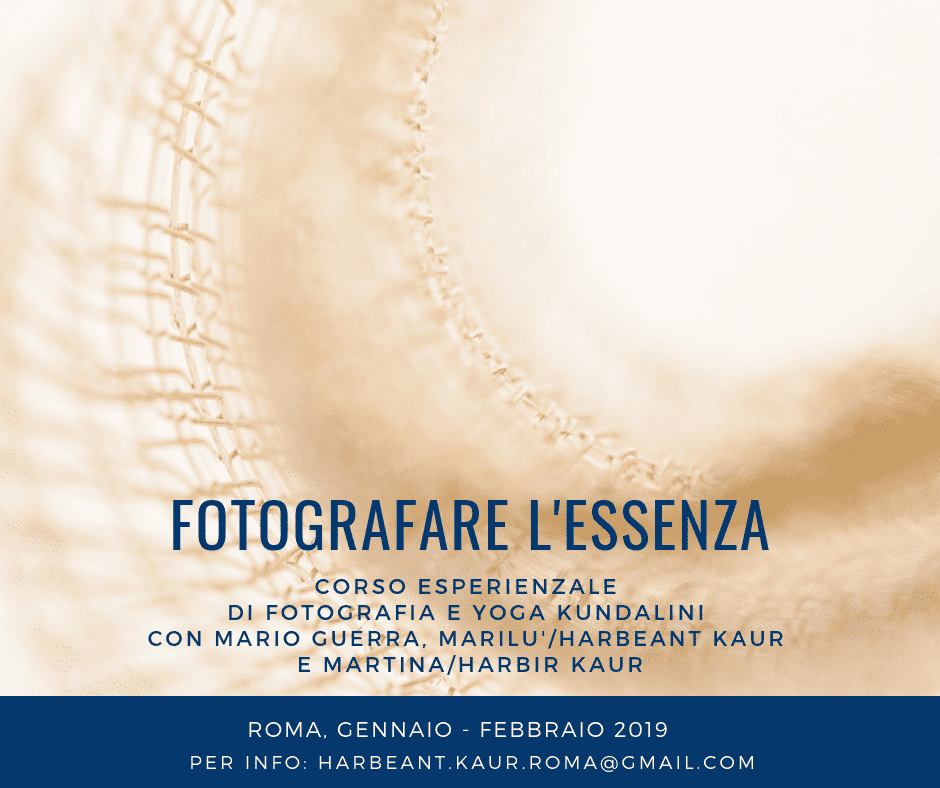 Fotografare l'Essenza