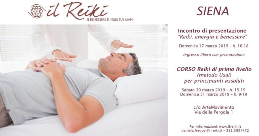 Corso Reiki di I livello a Siena