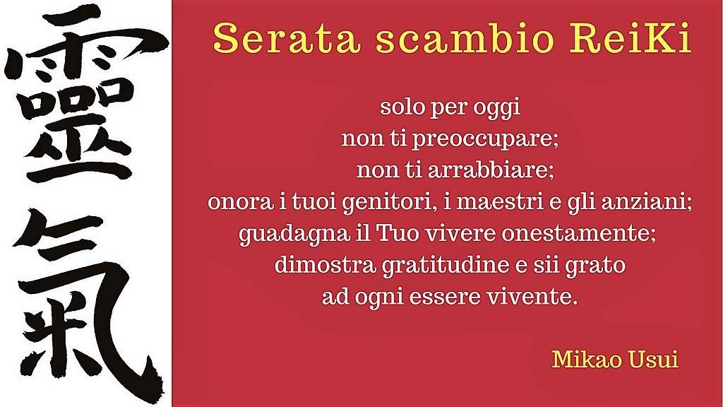 Serata di scambio e Cerchio Reiki