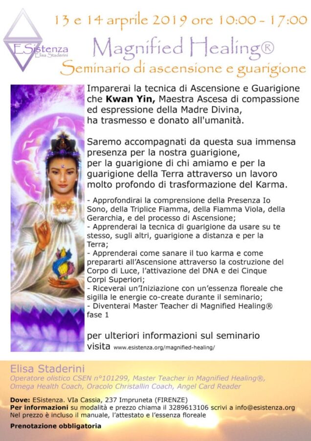 Seminario di Magnified Healing®