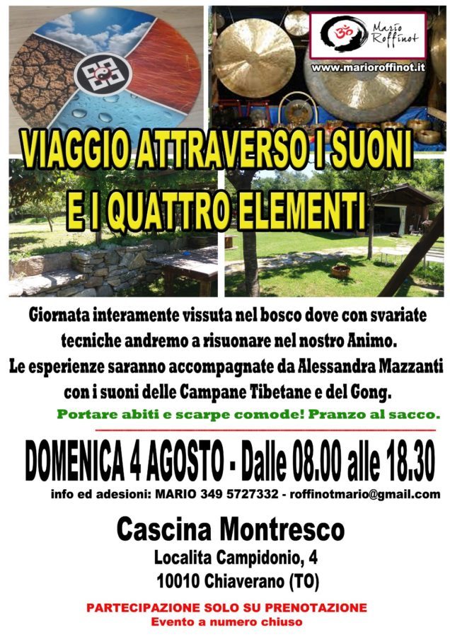 Viaggio attraverso i suoni e i quattro elementi