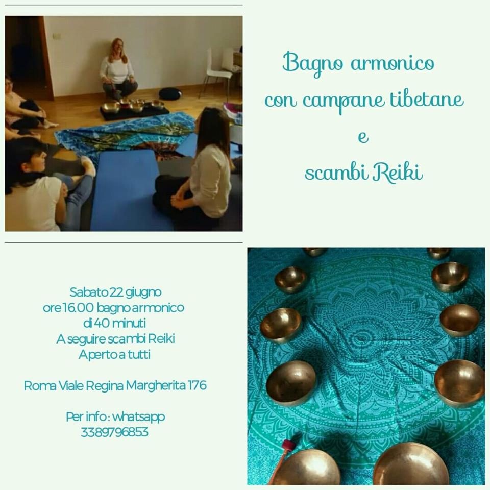 Bagno sonoro con campane tibetane