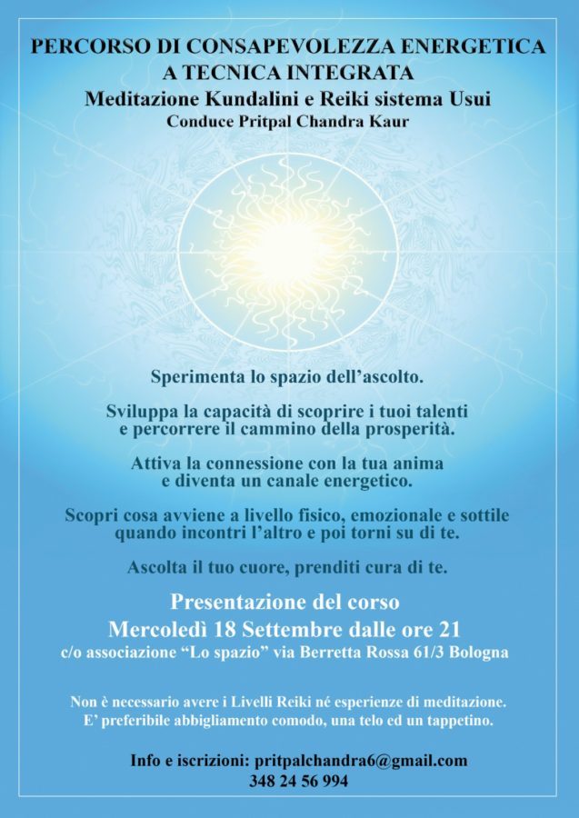 Meditazione kundalini e reiki