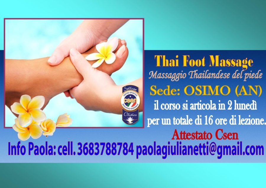 Corso di Thai Foot Massage