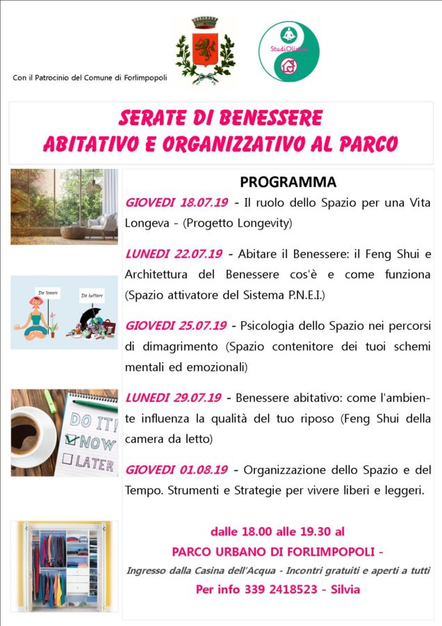 Serate di Benessere Abitativo e Organizzativo al Parco