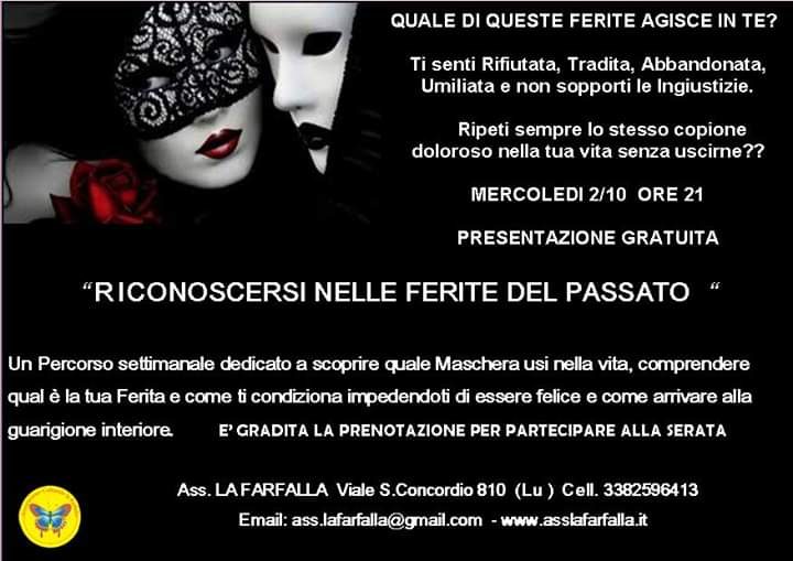 Presentazione percorso: riconoscere le ferite del passato