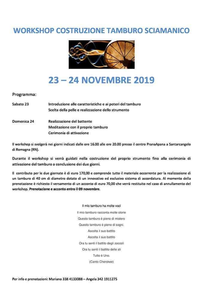 Workshop costruzione tamburo sciamanico