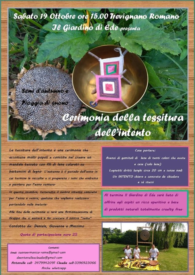 Tessitura dell'intento e armonizzazione con campane tibetane