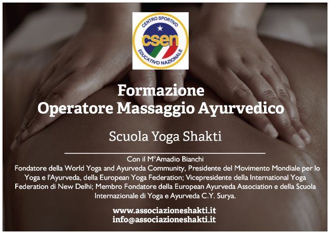 Formazione operatore massaggio ayurvedico