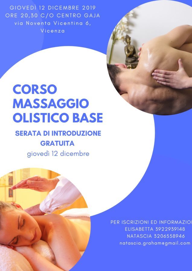 Corso massaggio olistico base