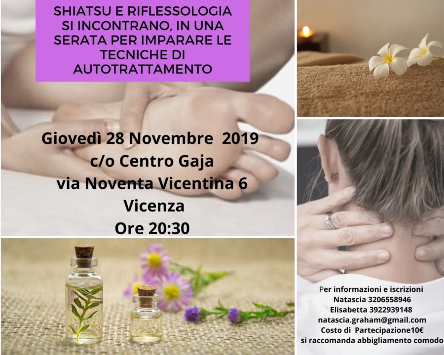 Autotrattamento- shiatsu e riflessologia