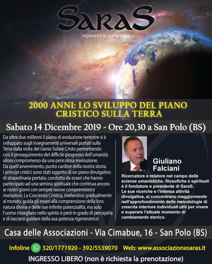 Lo sviluppo del piano cristico sulla terra
