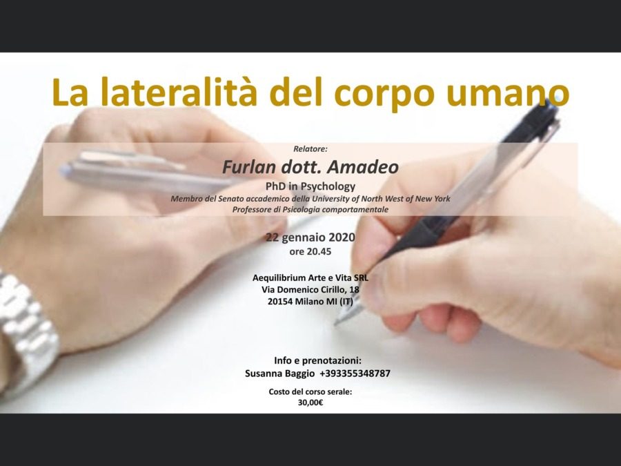 La lateralità del corpo umano