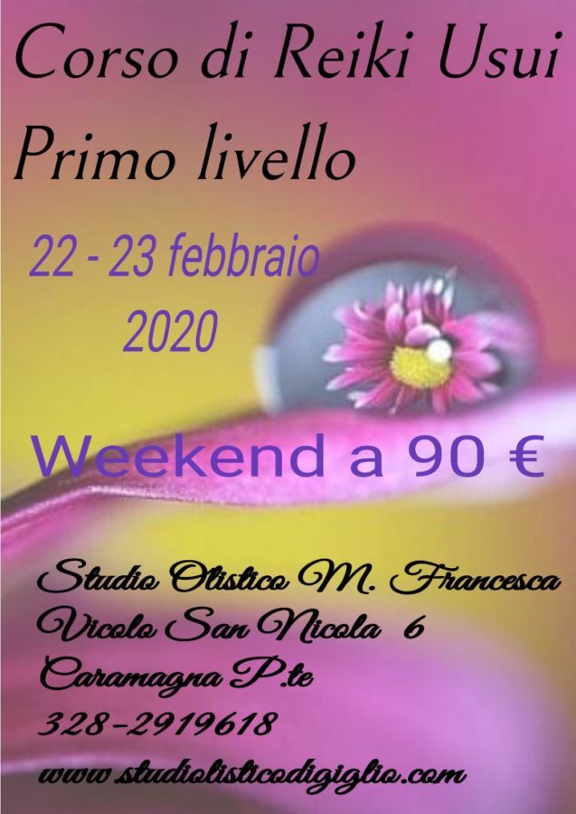 Corso di Reiki Usui di primo livello