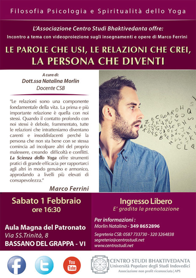 Le parole che usi, le relazioni che crei