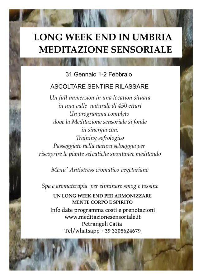 Full immersion meditazione sensoriale