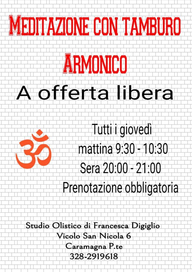 Meditazioni con tamburo armonico