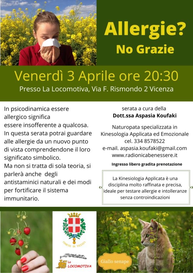 Allergie? No grazie