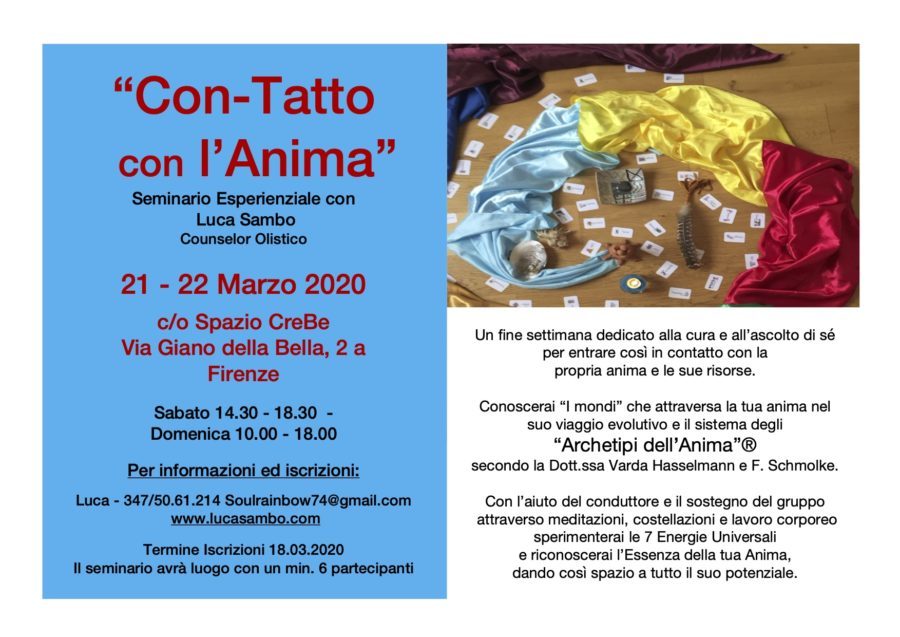 Seminario "Con-Tatto con l'Anima"