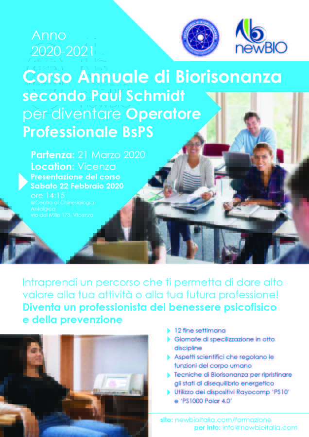 Presentazione corso Operatori Biorisonanza