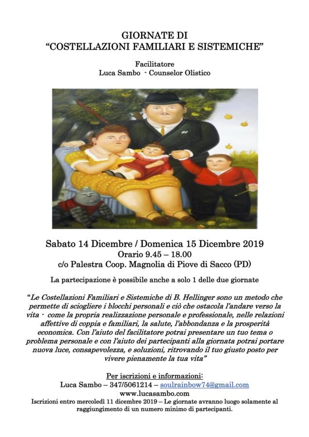Costellazioni Famigliari e sistemiche