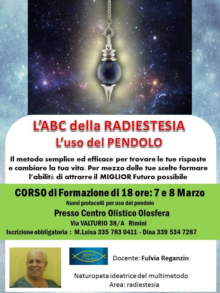 L'ABC della radiestesia, l'uso del pendolo