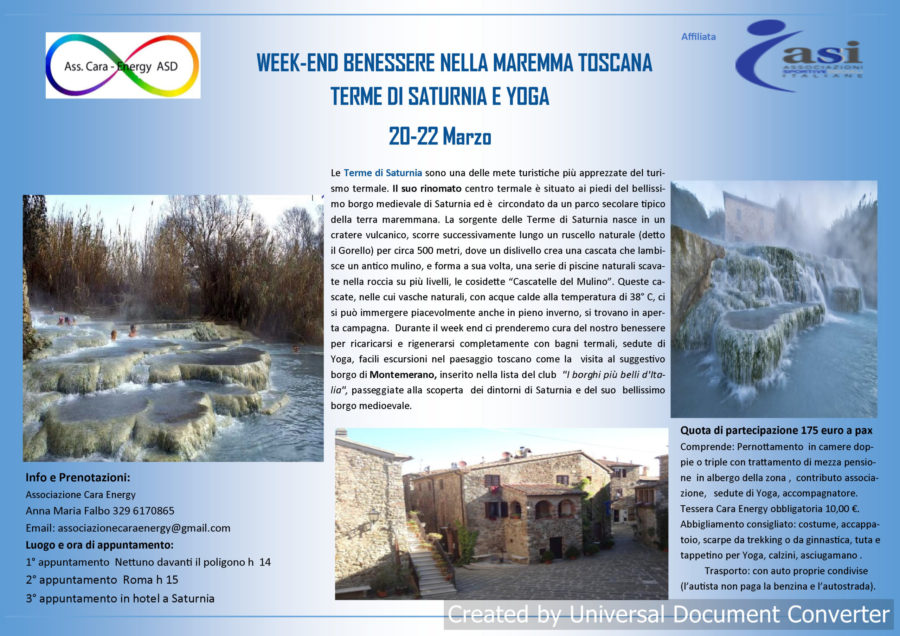 Weekend benessere - Terme e yoga￼￼