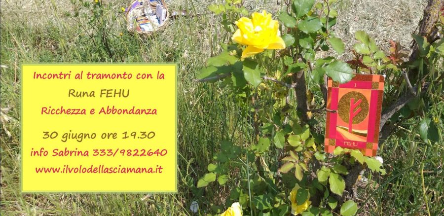 Incontro al tramonto con la runa Fehu