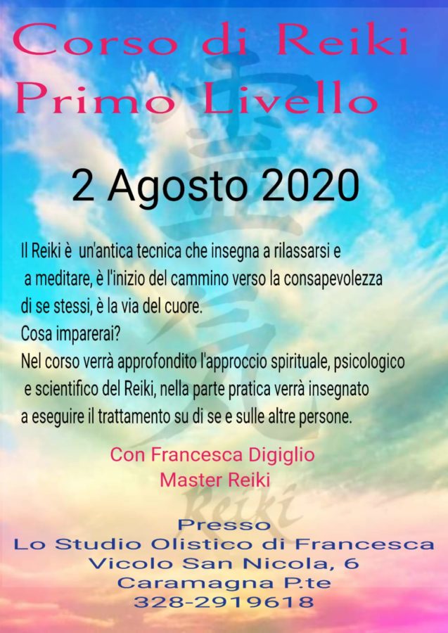 Corso di Reiki di primo livello