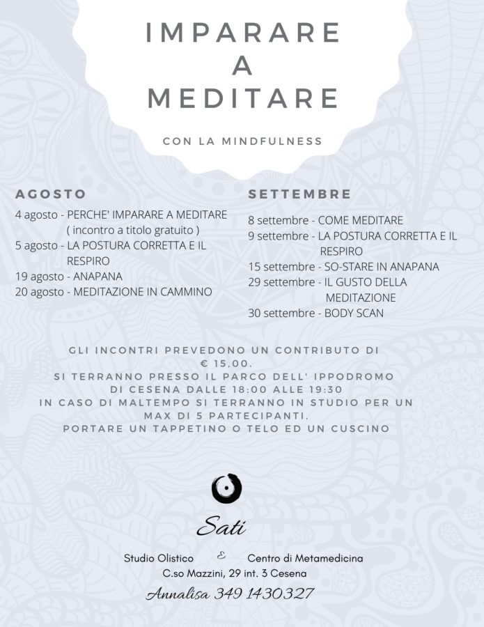 Imparare a meditare con la Mindfulness