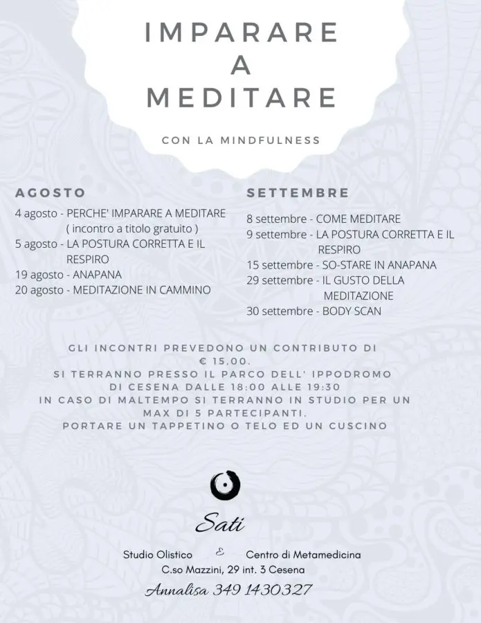 Imparare a meditare con la Mindfulness