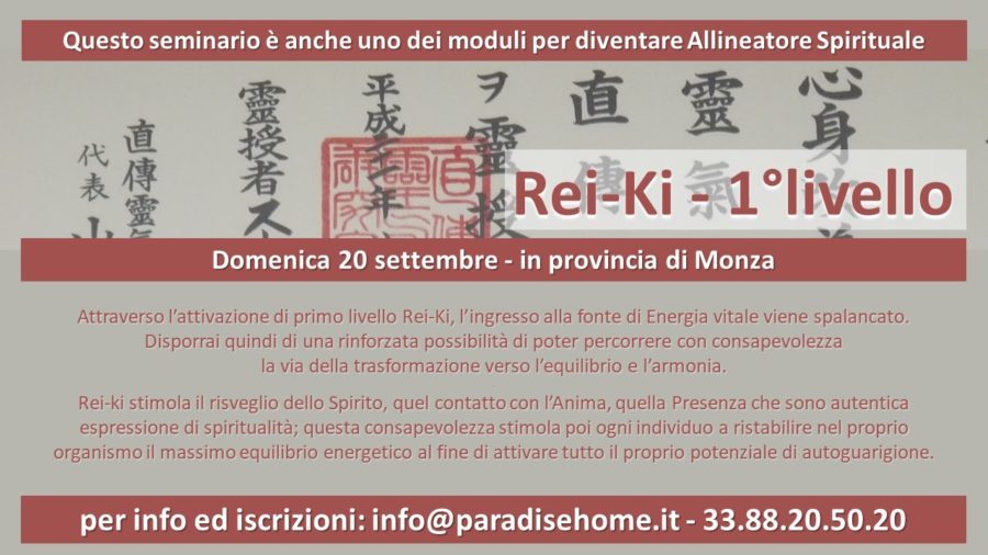 Reiki I livello