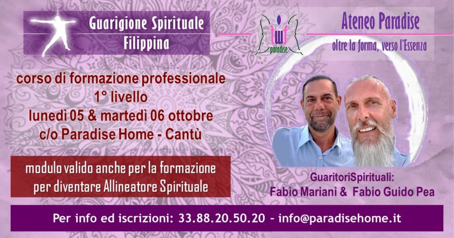 1° livello tradizione filippina