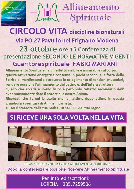 Allineamento e guarigione spirituale