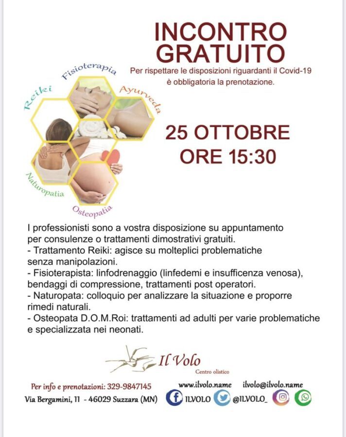 Incontro gratuito consulenze e trattamenti