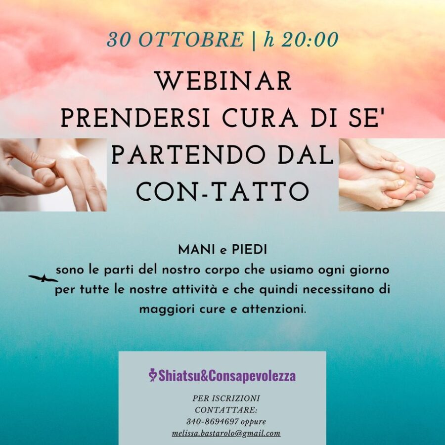 Prendersi cura di sè partendo dal contatto