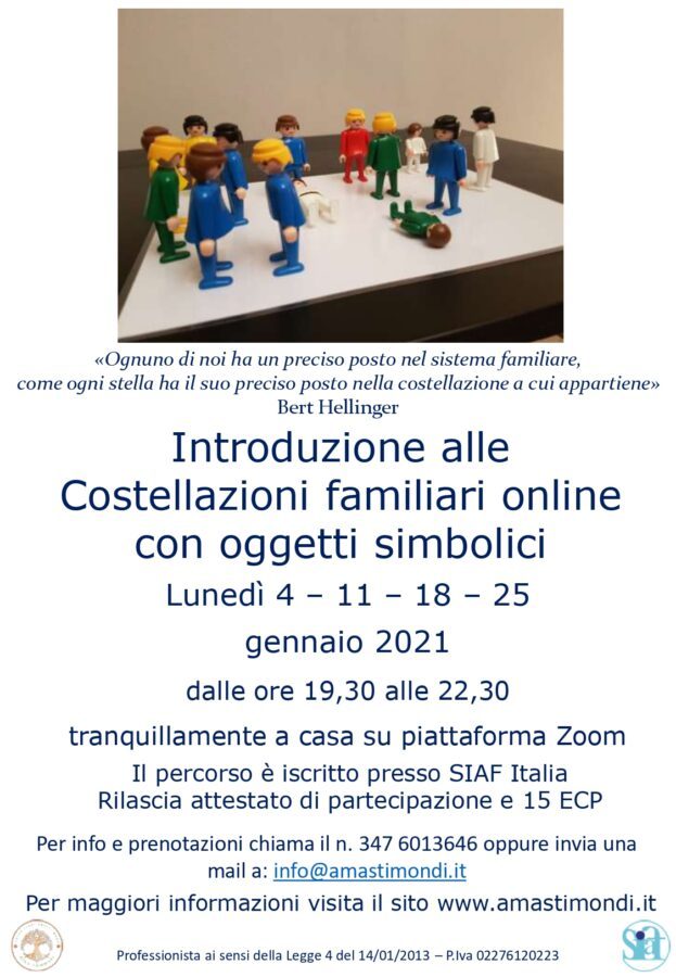 Costellazioni familiari con oggetti simbolici