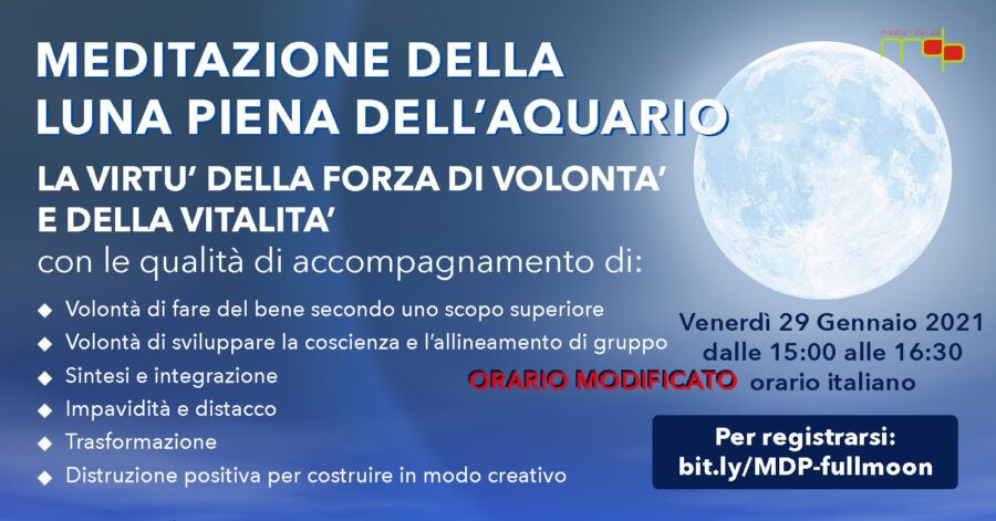 Meditazione della Luna Piena dell'Acquario