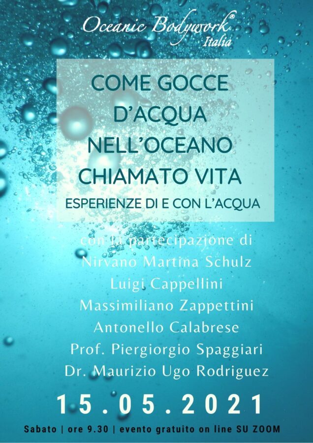 Come gocce d’acqua nell’oceano