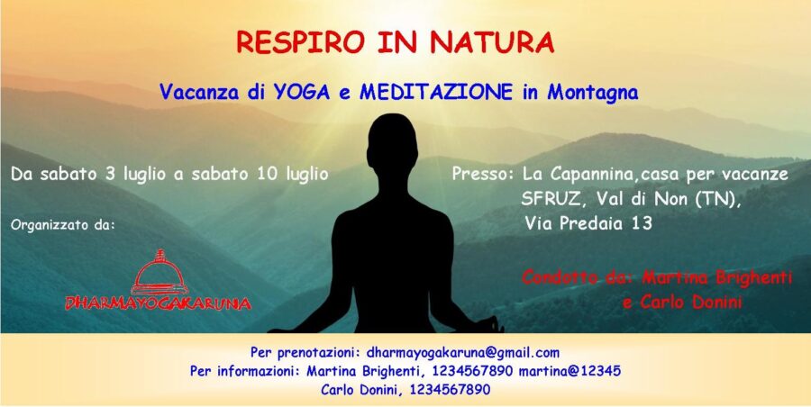 Vacanza Yoga "Respiro in Natura"